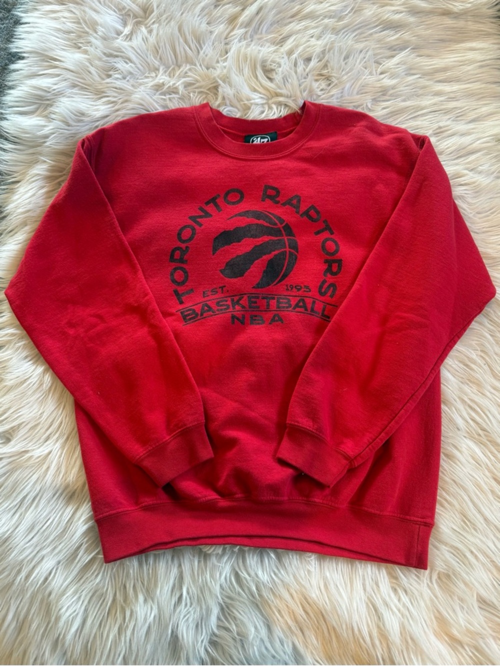 Men’s Medium 47 Brand Toronto Raptors Red Crewneck Sweatshirt